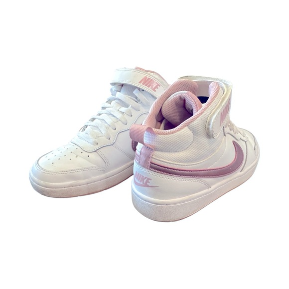Nike Shoes - Nike Court Borough Mid 2 Shoes Pink and White 8W,6Y, 5.5-6 M